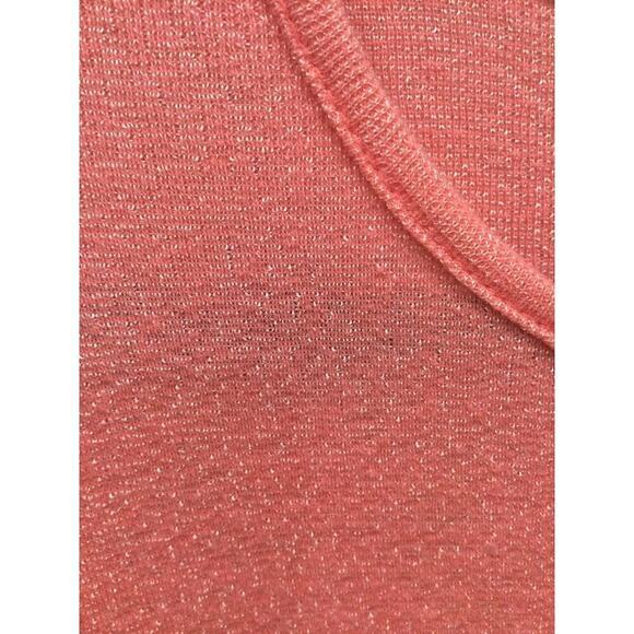 Fresh produce shirt womens XL pink stretchy metallic beachy lightweight barbie - Picture 3 of 9